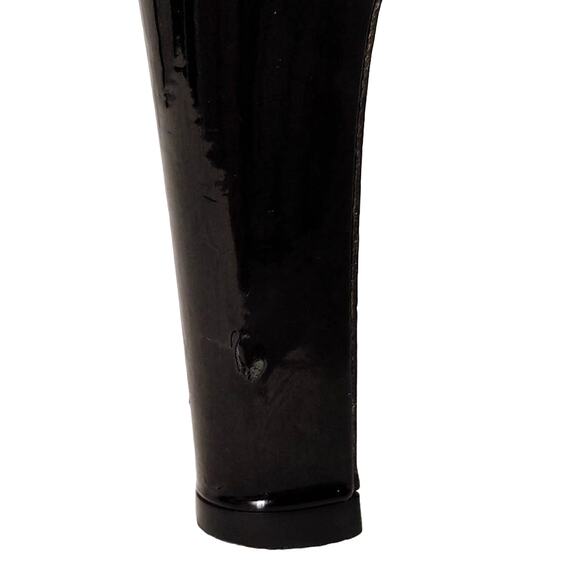 Fendi Patent Leather High Heel Pumps Almond Toe Buckle Black Womens Size US 6.5 - Picture 7 of 9